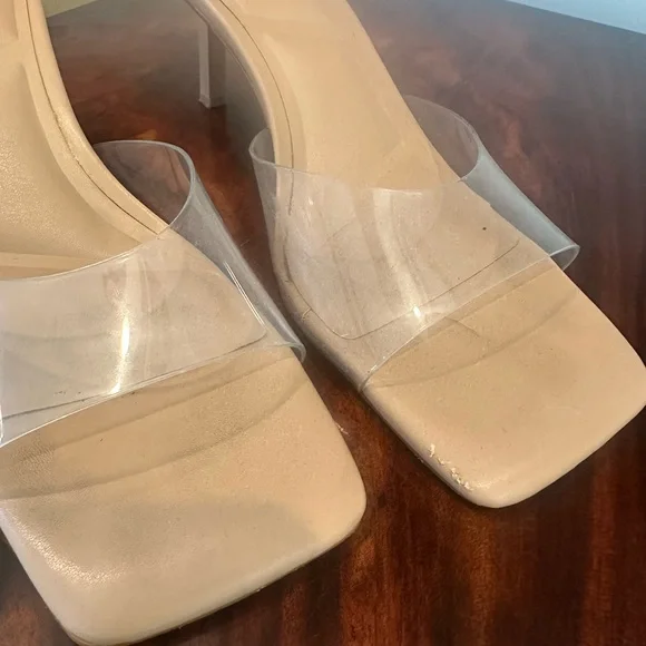 INC International Concepts Women's Heels with Clear Straps - Picture 4 of 6